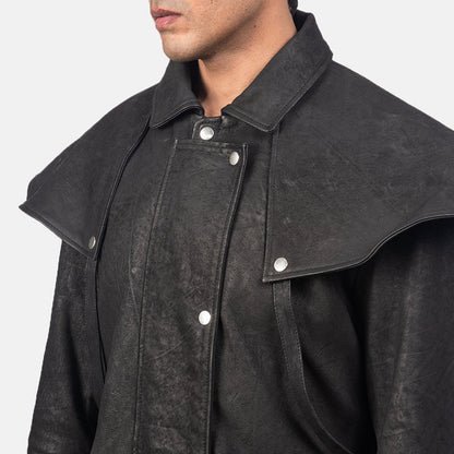 Ashcombe Distressed Leather Duster