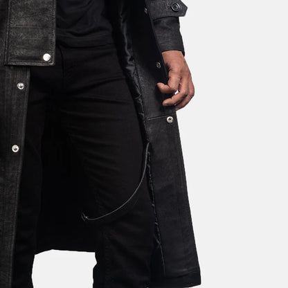 Ashcombe Distressed Leather Duster