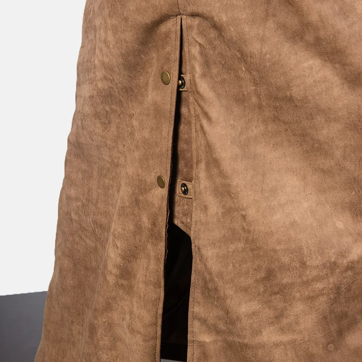 Ashcombe Distressed Leather Duster