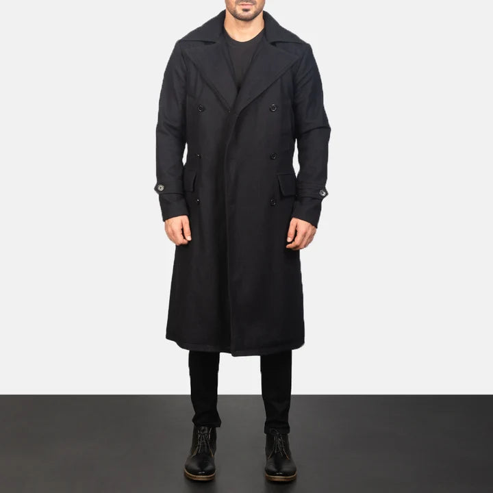 Winslet Black Wool Coat