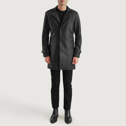 Sterling Sheepskin Men Leather Coat