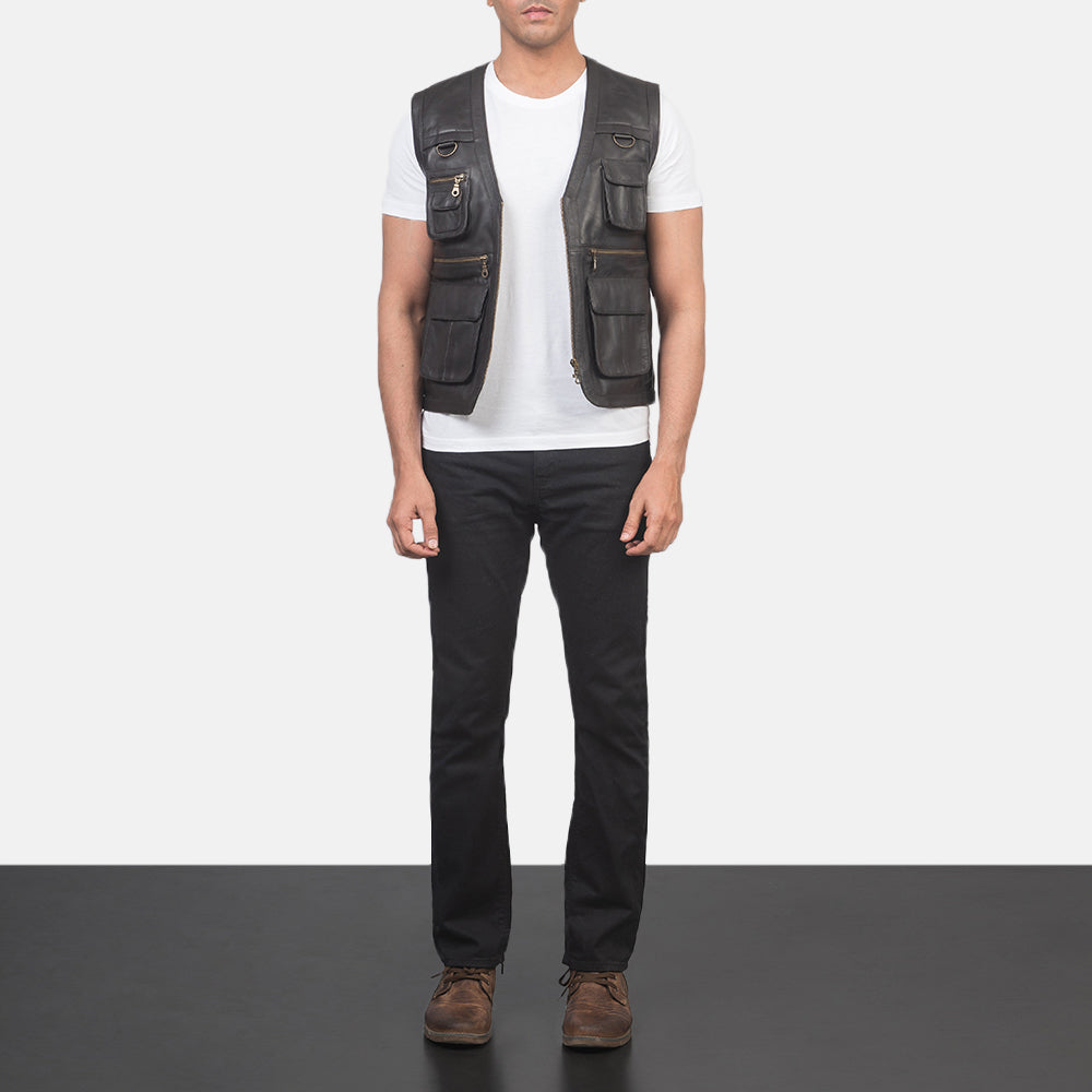 Bexley Tan Sheepskin Safari Vest