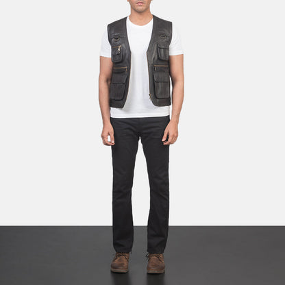 Bexley Tan Sheepskin Safari Vest