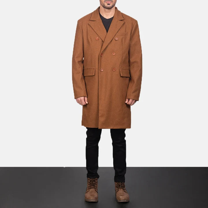 Holt Double-Breasted Wool Coat