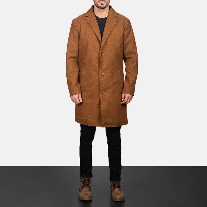 Bramfield Single-Breasted Wool Coat
