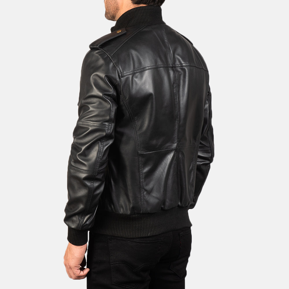 Agent Rogue Men's Leather Bomber Jacket