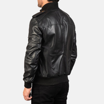 Agent Rogue Men's Leather Bomber Jacket