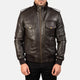 Agent Rogue Men's Leather Bomber Jacket