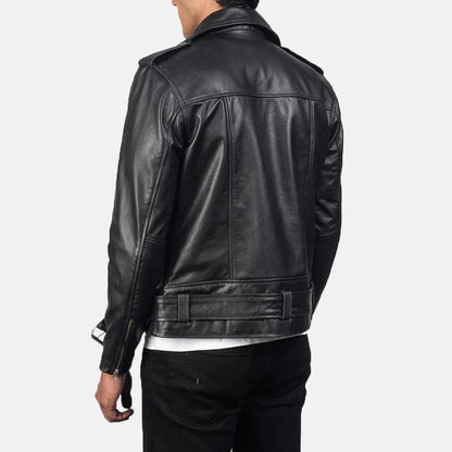 men black biker jacket