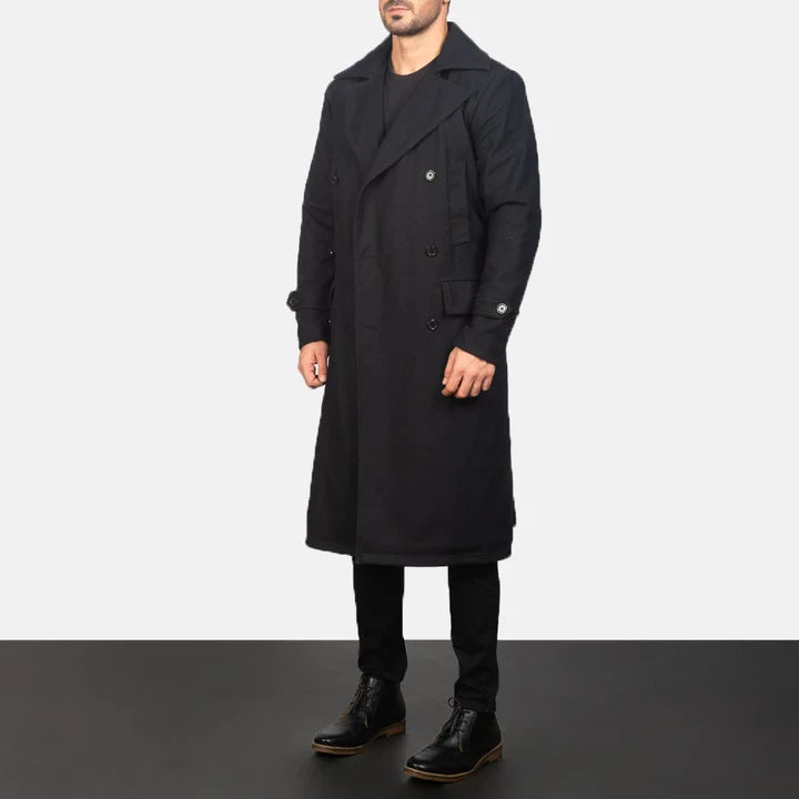 Winslet Black Wool Coat