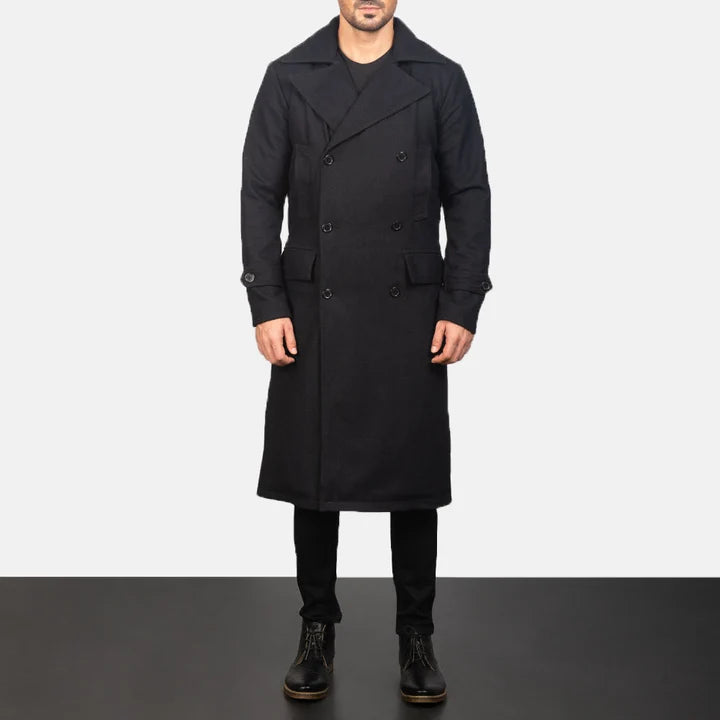 Winslet Black Wool Coat