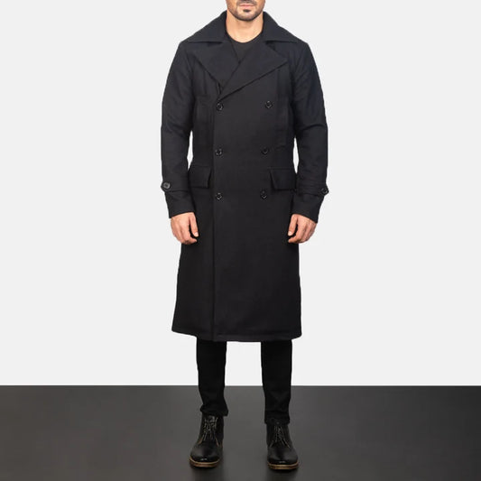 Winslet Black Wool Coat