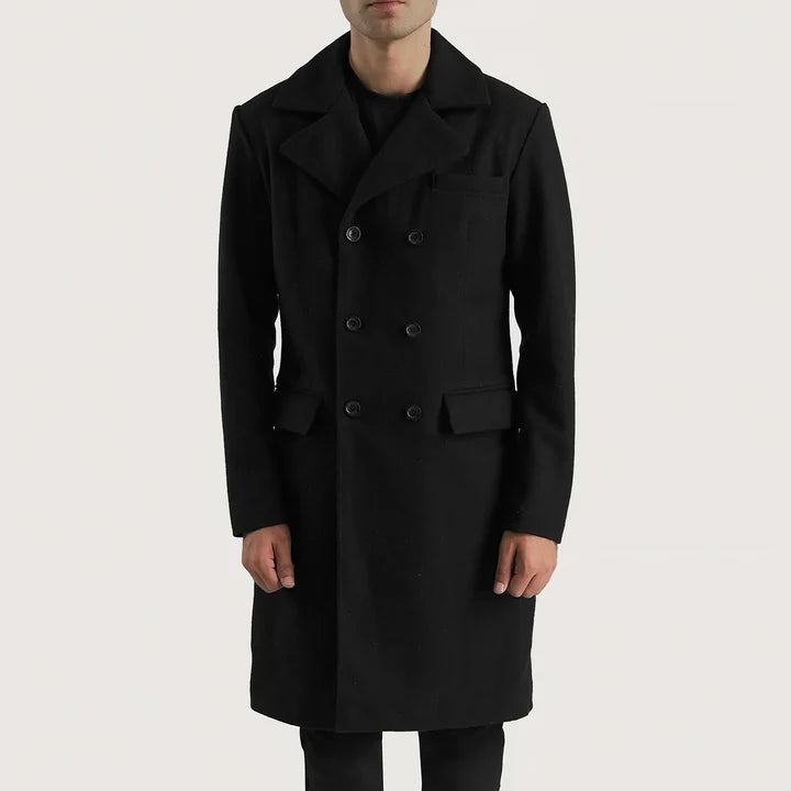 Holt Double-Breasted Wool Coat