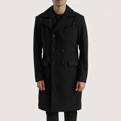 Holt Double-Breasted Wool Coat