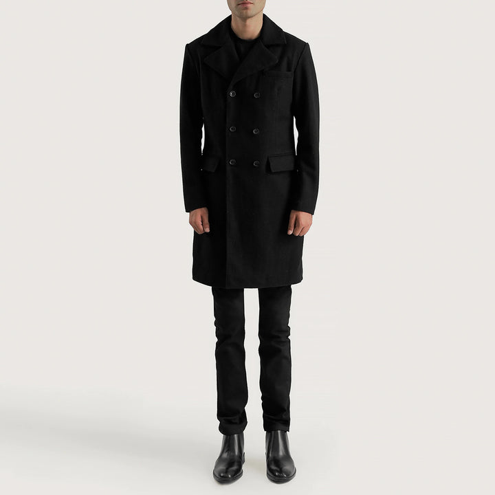 Holt Double-Breasted Wool Coat