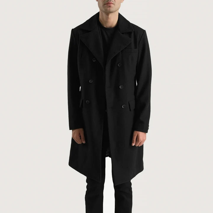 Holt Double-Breasted Wool Coat