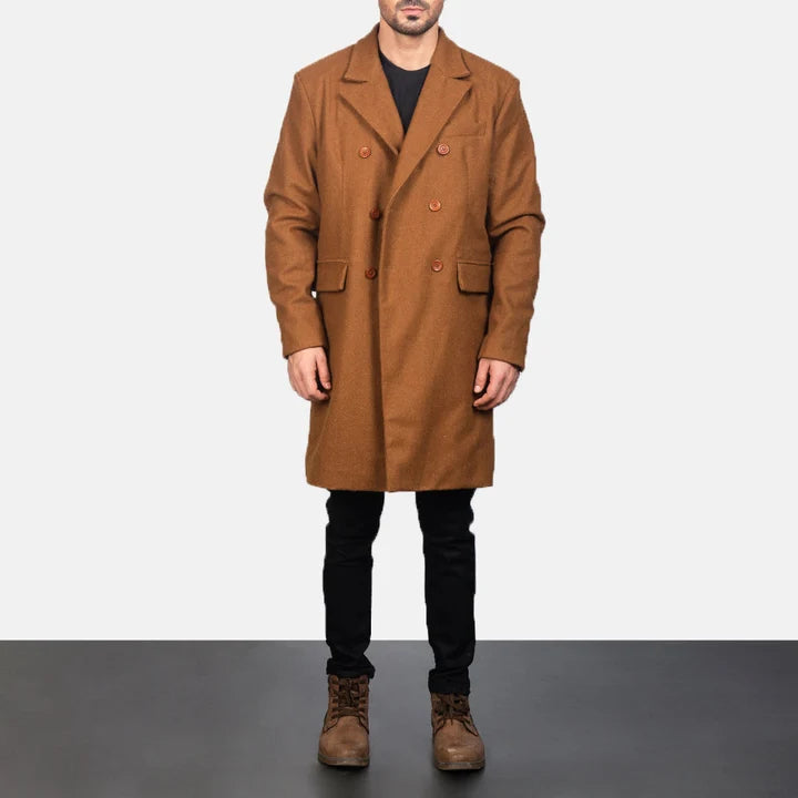 Holt Double-Breasted Wool Coat