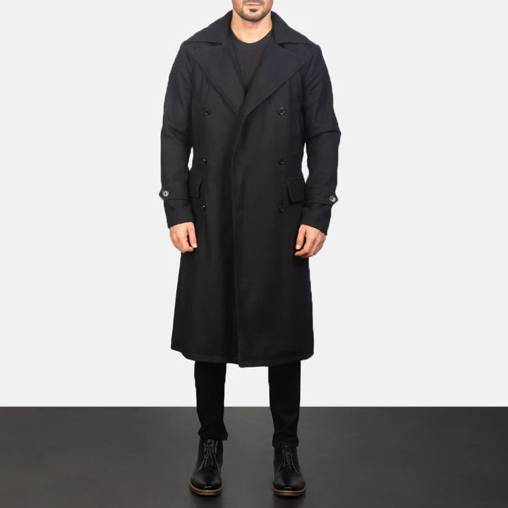 Winslet Black Wool Coat