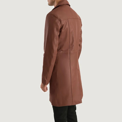 Bronson Heritage Long Cowhide Leather Coat