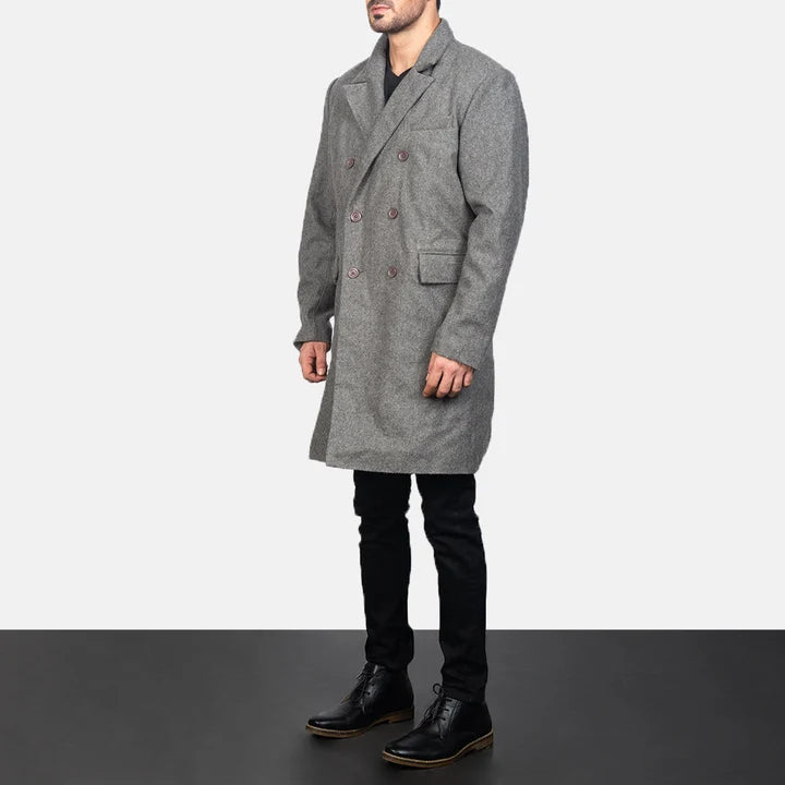 Holt Double-Breasted Wool Coat