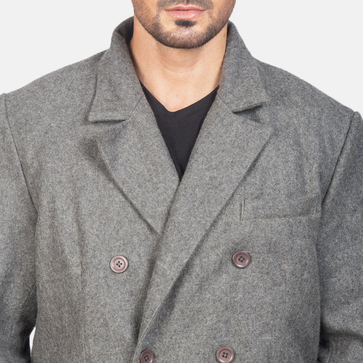 Holt Double-Breasted Wool Coat