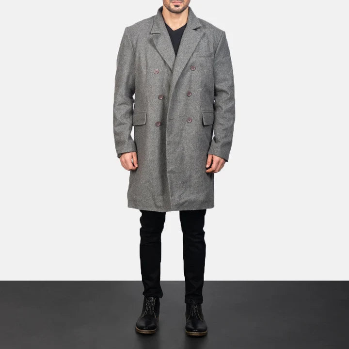 Holt Double-Breasted Wool Coat