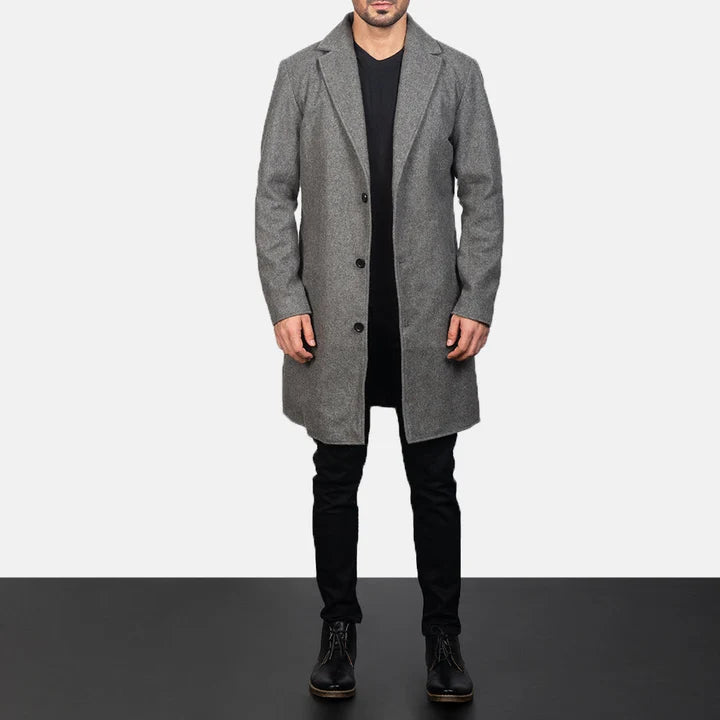 Bramfield Single-Breasted Wool Coat