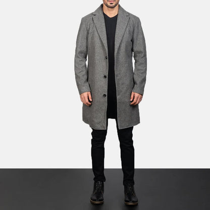 Bramfield Single-Breasted Wool Coat
