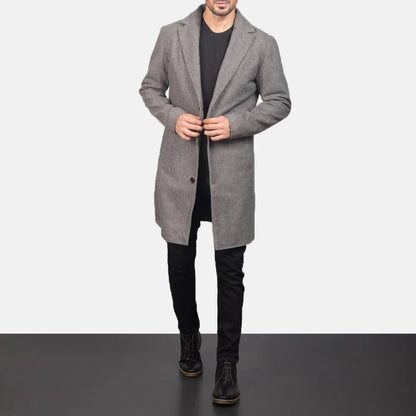 Bramfield Single-Breasted Wool Coat
