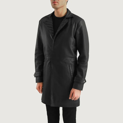 Sterling Sheepskin Men Leather Coat