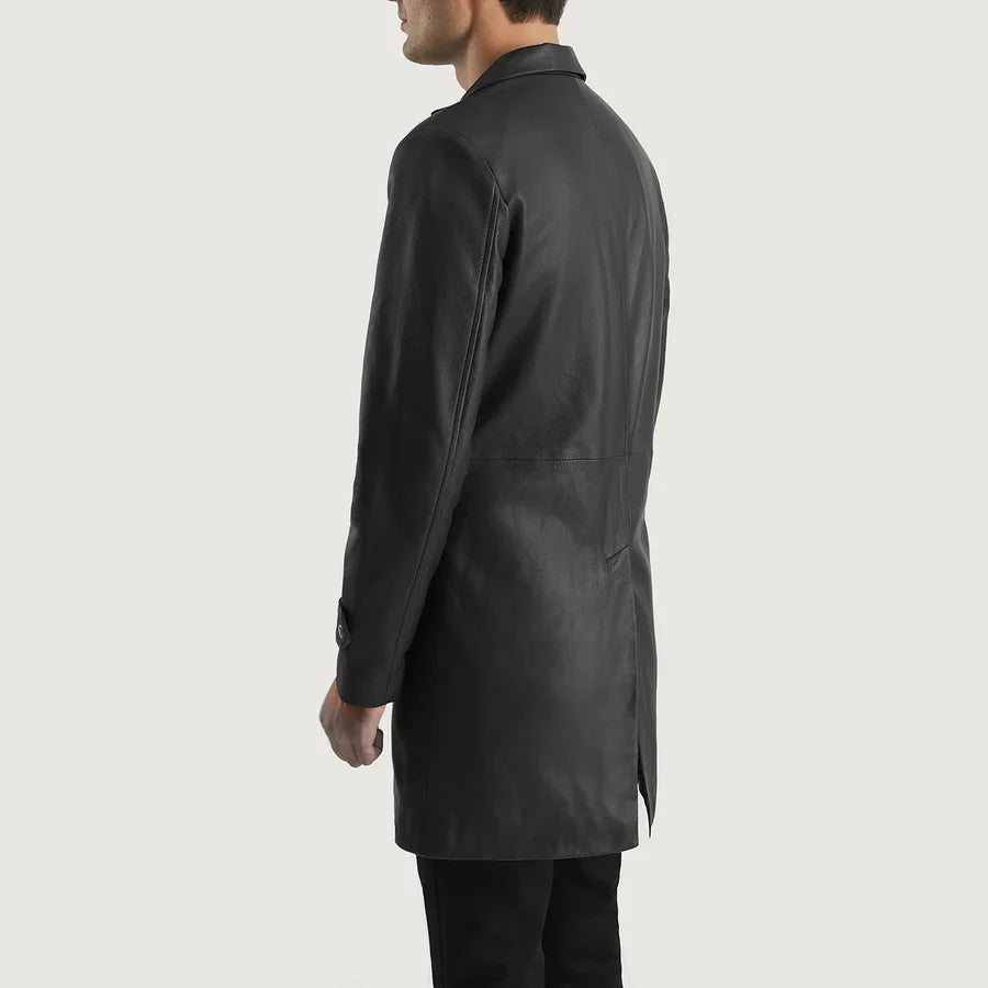 Sterling Sheepskin Men Leather Coat