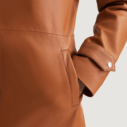 Sterling Sheepskin Men Leather Coat