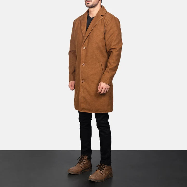 Bramfield Single-Breasted Wool Coat