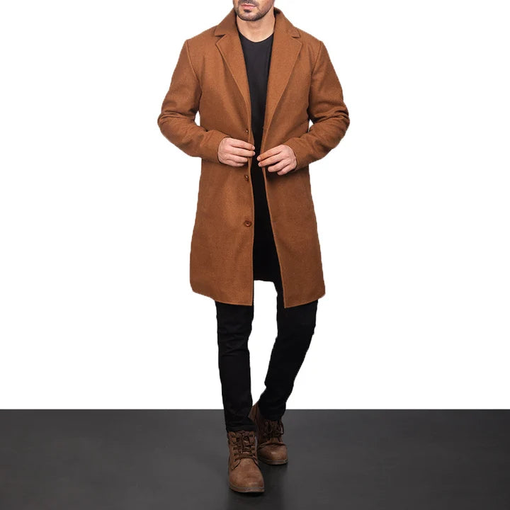 Bramfield Single-Breasted Wool Coat