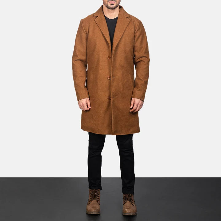 Bramfield Single-Breasted Wool Coat