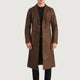 Alderman Single-Breasted Leather Coat