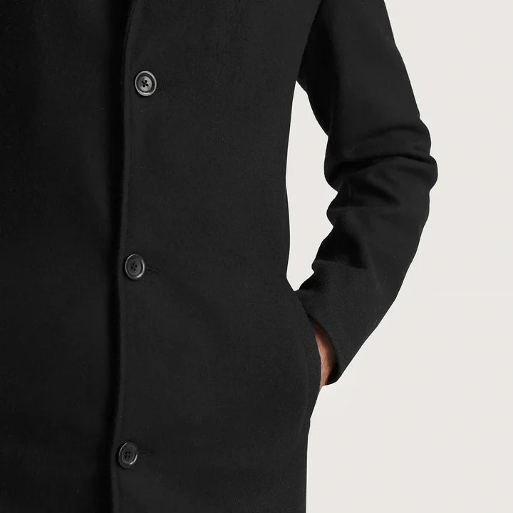 Bramfield Single-Breasted Wool Coat