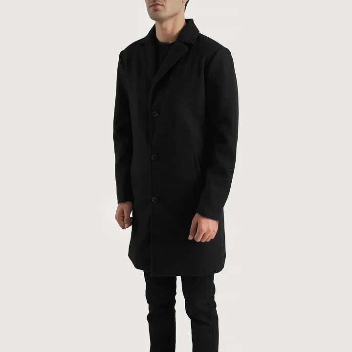 Bramfield Single-Breasted Wool Coat