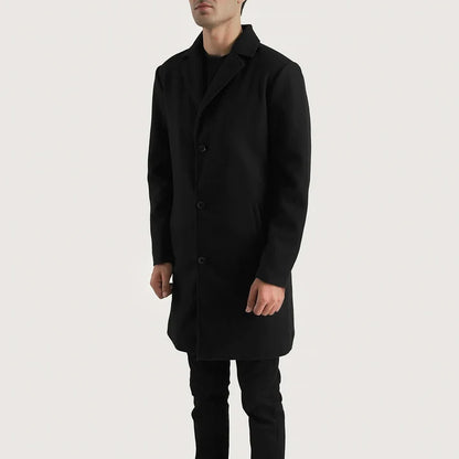 Bramfield Single-Breasted Wool Coat