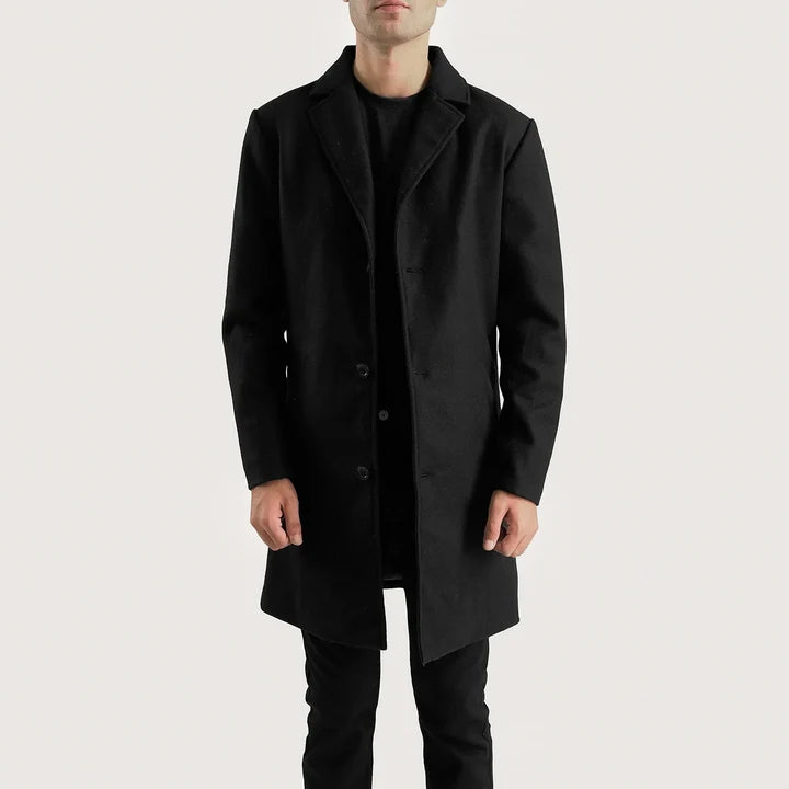 Bramfield Single-Breasted Wool Coat