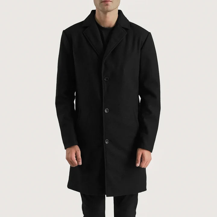 Bramfield Single-Breasted Wool Coat
