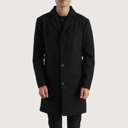 Bramfield Single-Breasted Wool Coat
