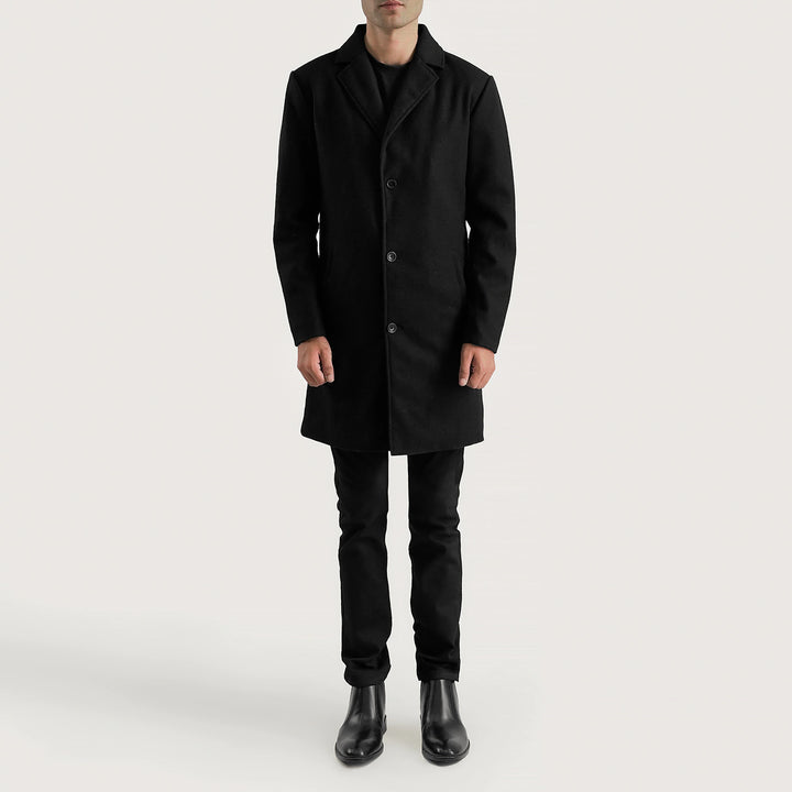 Bramfield Single-Breasted Wool Coat