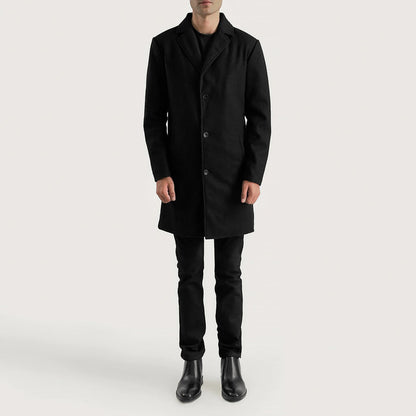 Bramfield Single-Breasted Wool Coat