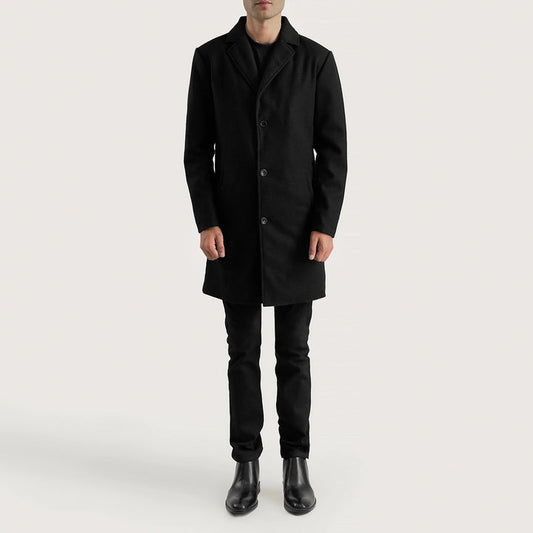 Bramfield Single-Breasted Wool Coat