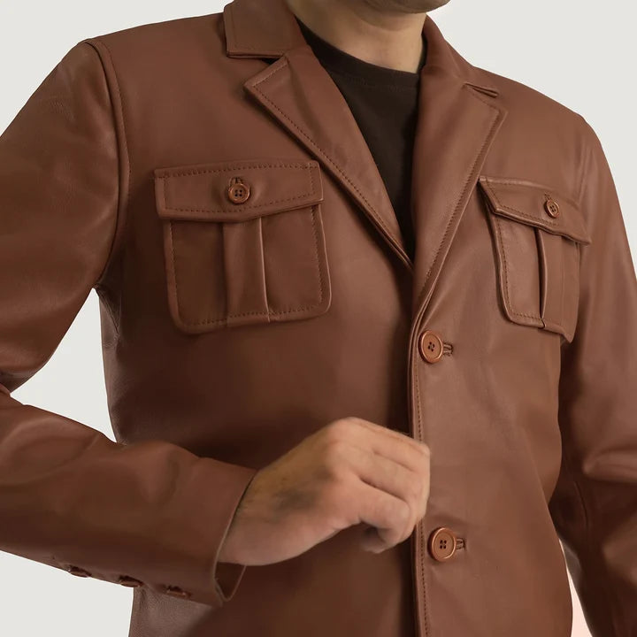 Beckford Classic Leather Blazer