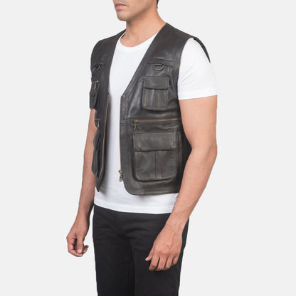Bexley Tan Sheepskin Safari Vest