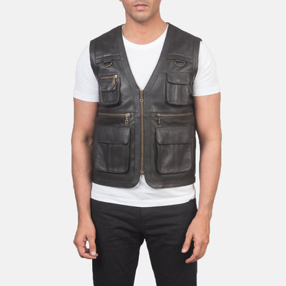 Bexley Tan Sheepskin Safari Vest