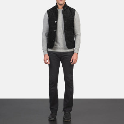 Harlow Goatskin Men Suede Vest