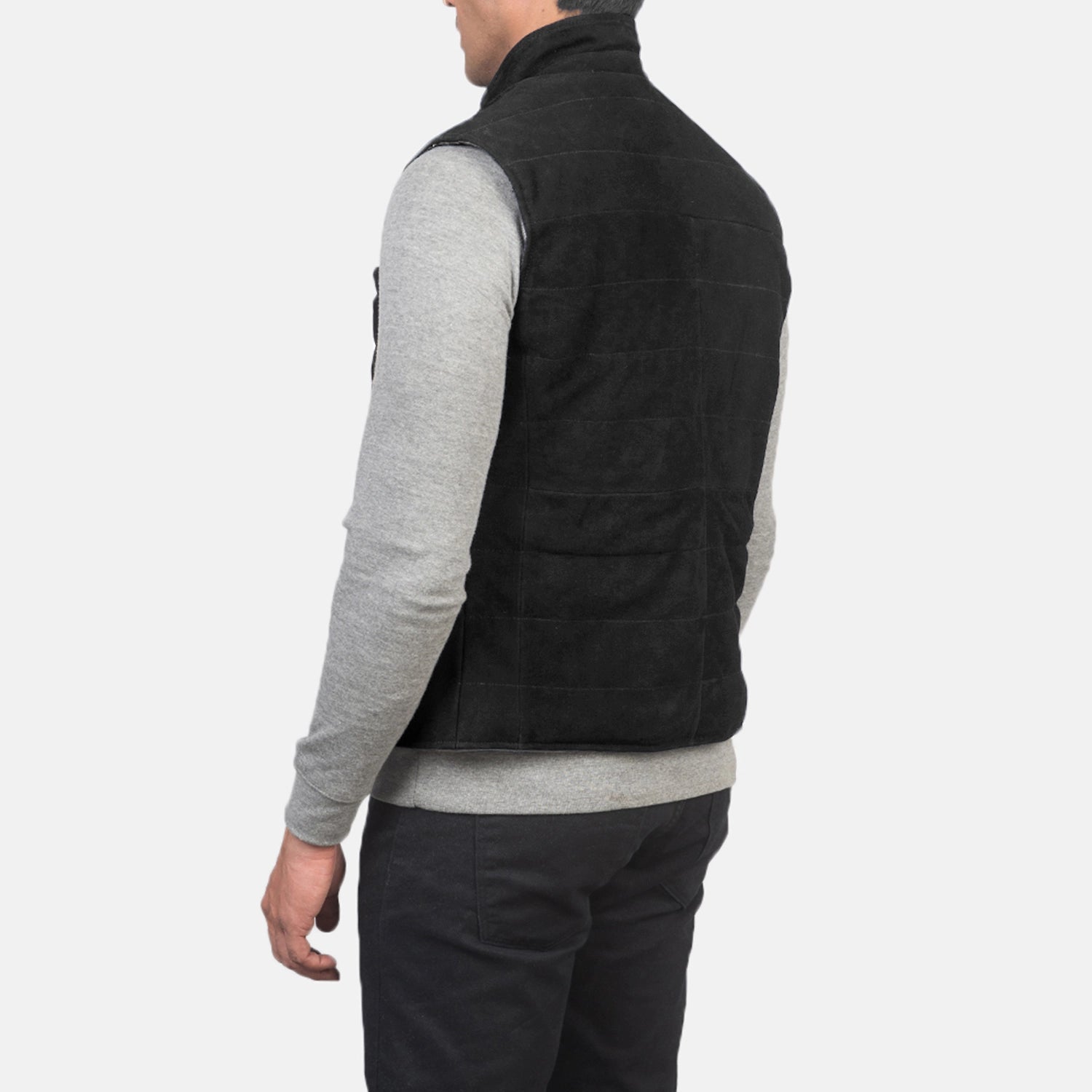 Harlow Goatskin Men Suede Vest